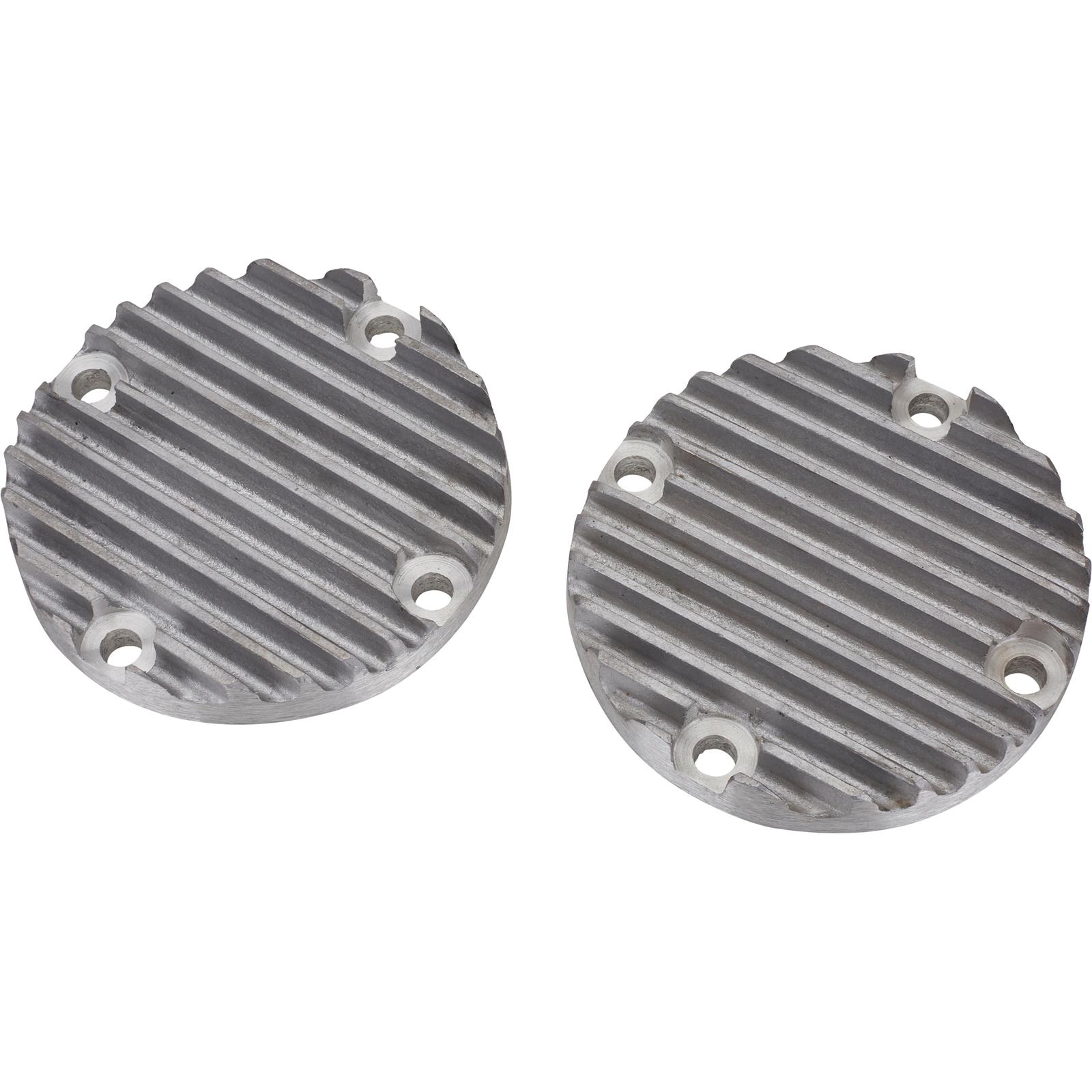 Speedway Header BlockOff Plate, 4.75 Inch Round, Raw