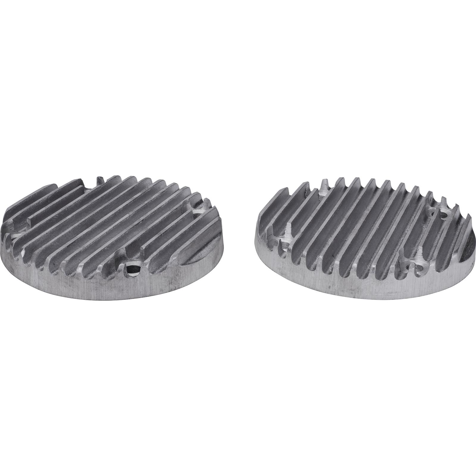 Speedway Header BlockOff Plate, 5 Inch Round, Raw