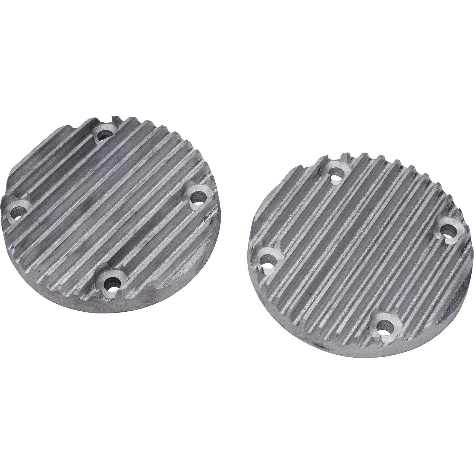 Speedway Header BlockOff Plate, 5 Inch Round, Raw