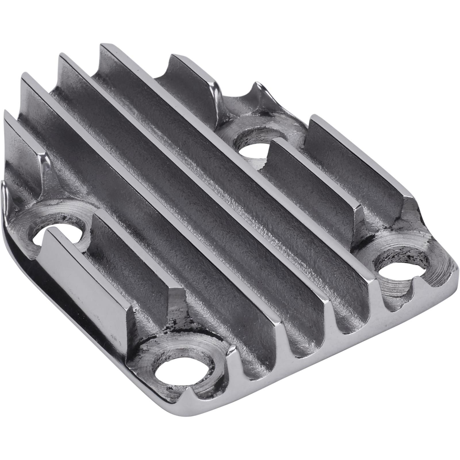 Speedway SBC Finned Aluminum Fuel Pump BlockOff Plate