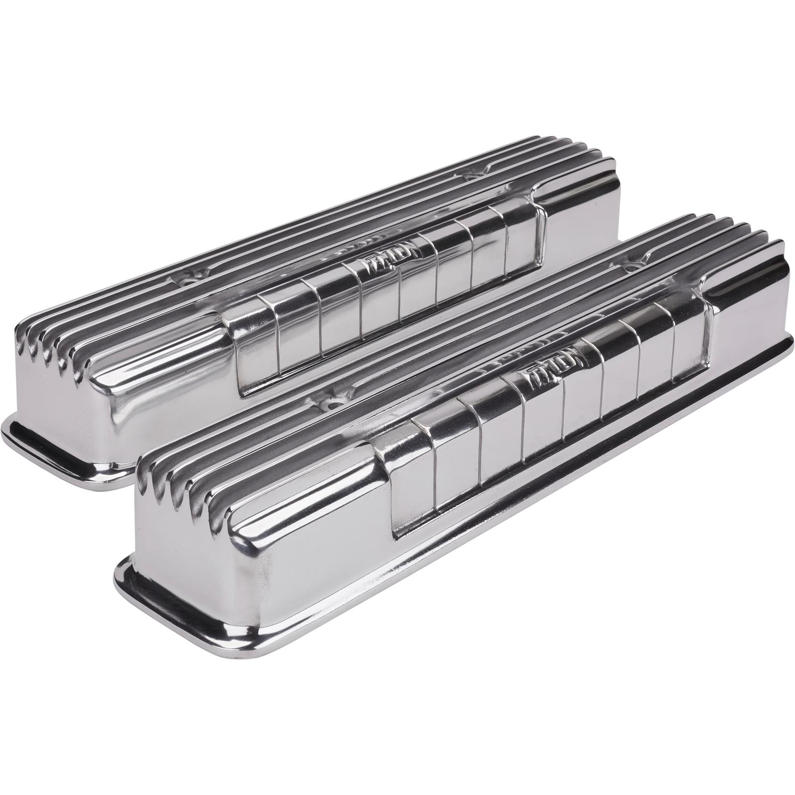 Speedway Fenton Buick Nailhead Valve Covers, Finned Aluminum
