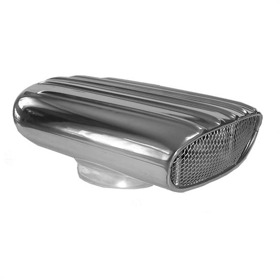 Speedway FourBarrel Carburetor Air Scoop, Oval Opening, Long