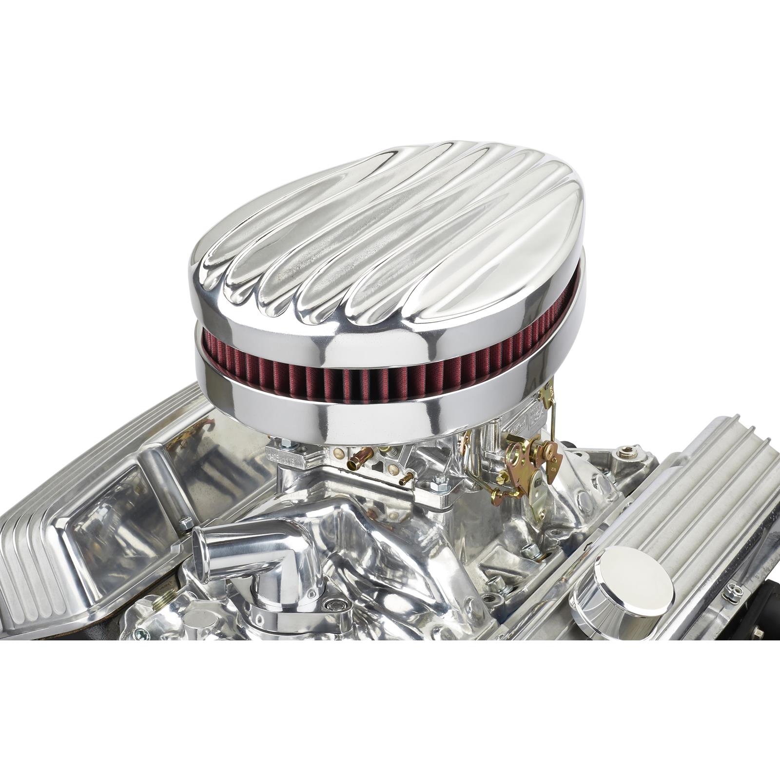 Speedway Finned Teardrop Air Cleaner with External Element