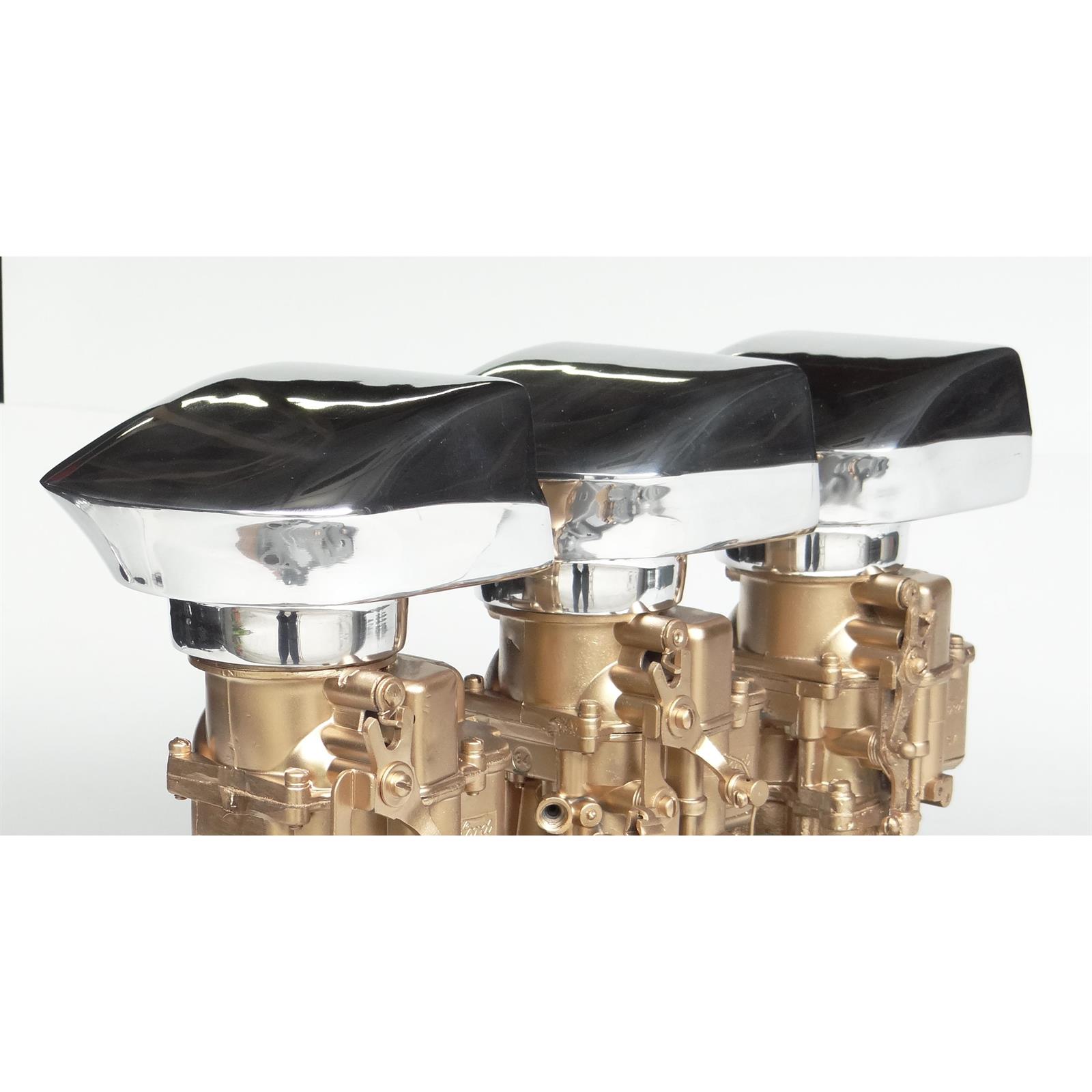 Speedway TwoBarrel Carburetor Air Scoop with Screen