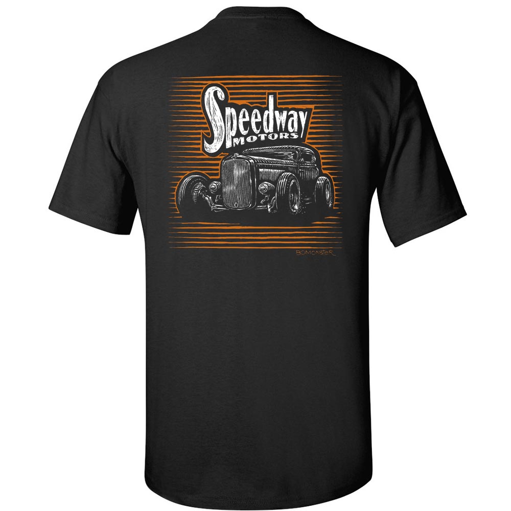 Speedway Guest Artist BOMONSTER 1932 Ford 3W 65th Anniversary T-Shirt