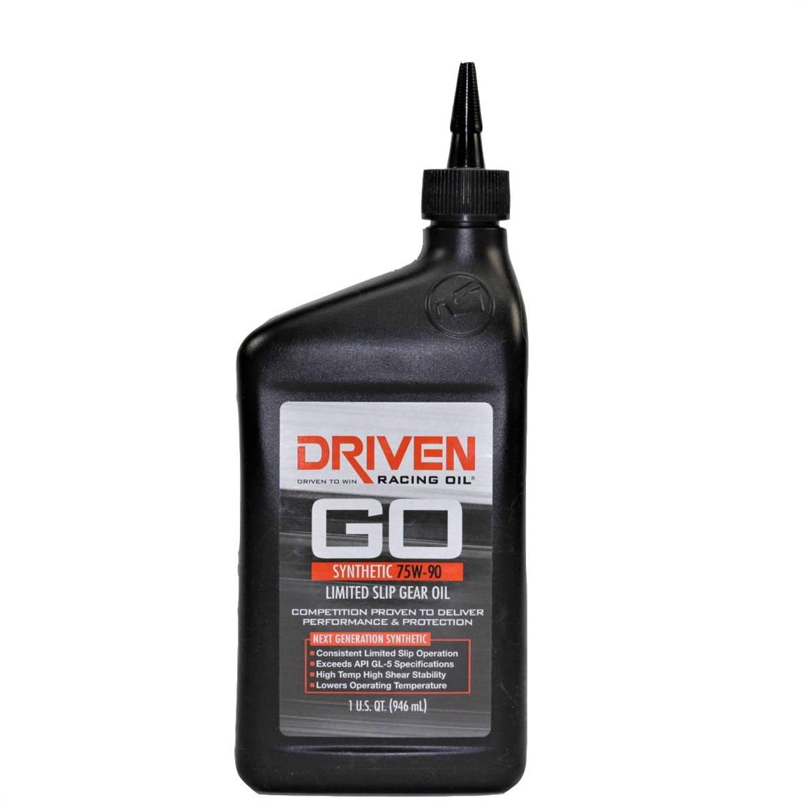 Driven Racing Oil 04230 Limited Slip Gear Oil 75W90, 1 Quart