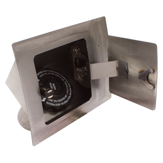 Hagan Street Rods 45 SQP 45 Curve Series RH Hinge Square Fuel Door