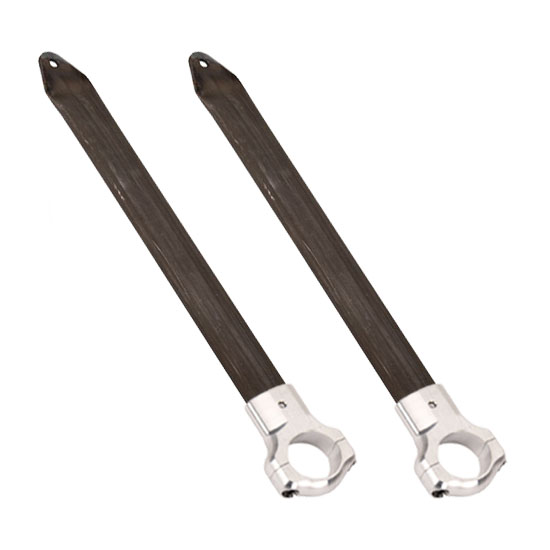 Nose Wing Stand and Tube Clamps, Sprint Car, Left & Right