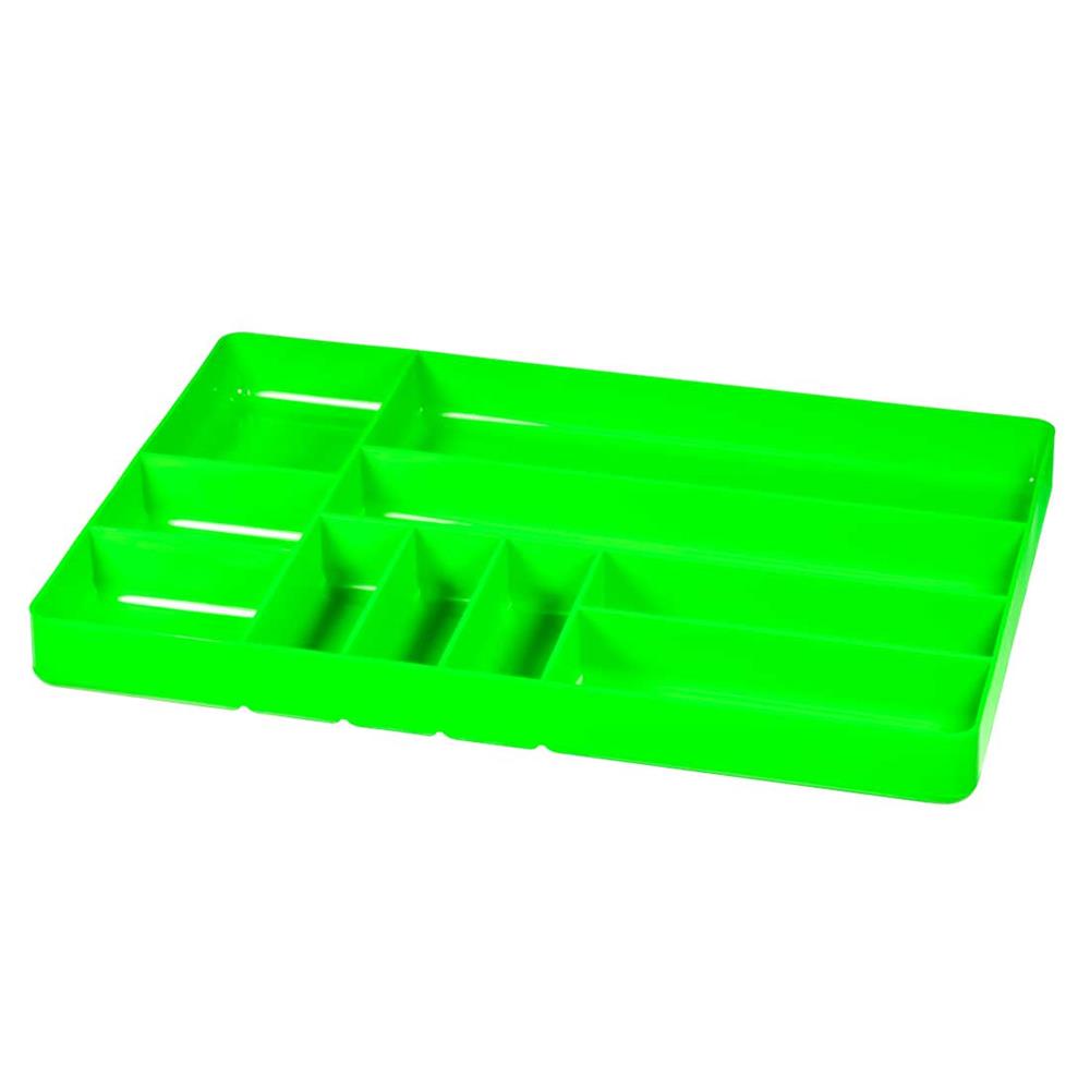 Ernst 5018 11 x 16" 10 Compartment Tool Organizer Tray - Green