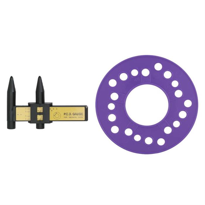 Wheel Bolt Pattern Measuring Tool - 4 5 6 Lug Template Guides Set Of 4