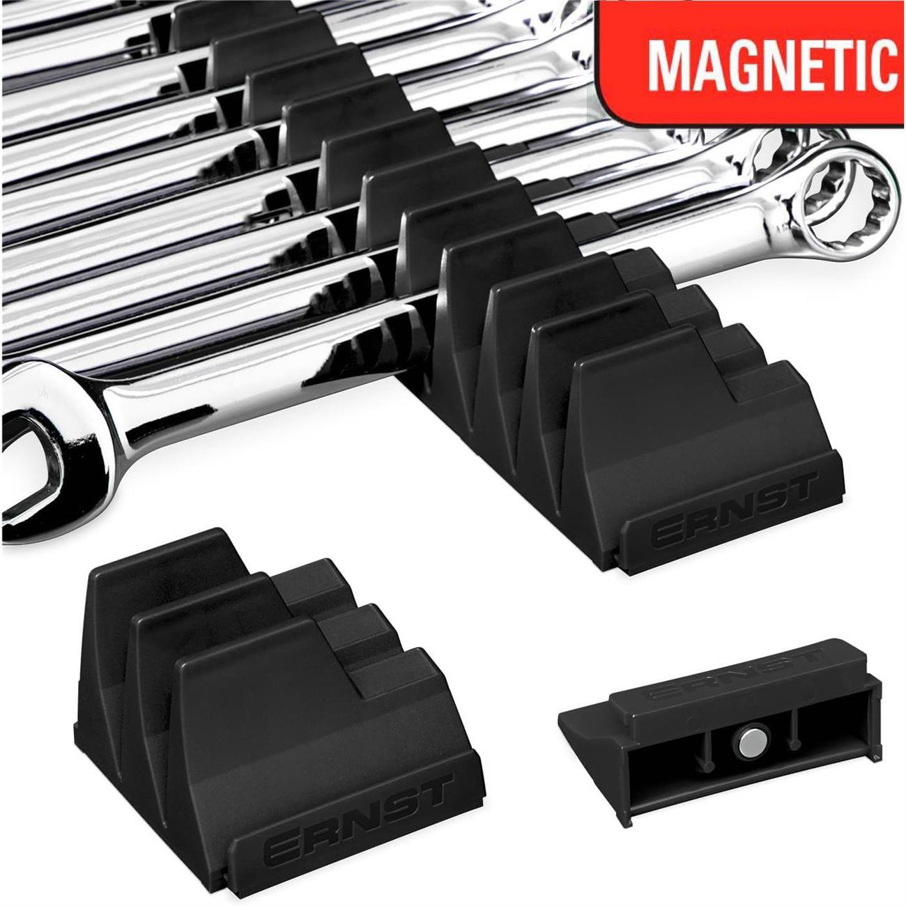 Ernst Magnetic Wrench Pro - Modular Wrench Storage For 40 Wrenches (5411M)