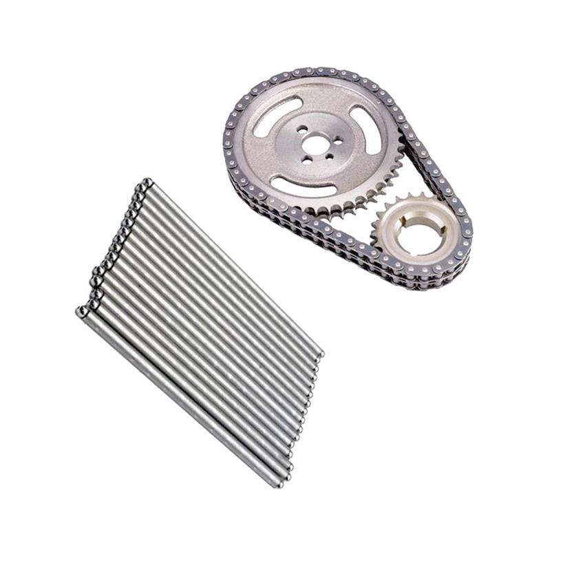SBC Stock Type 5/16 Pushrods & Double Roller Timing Chain