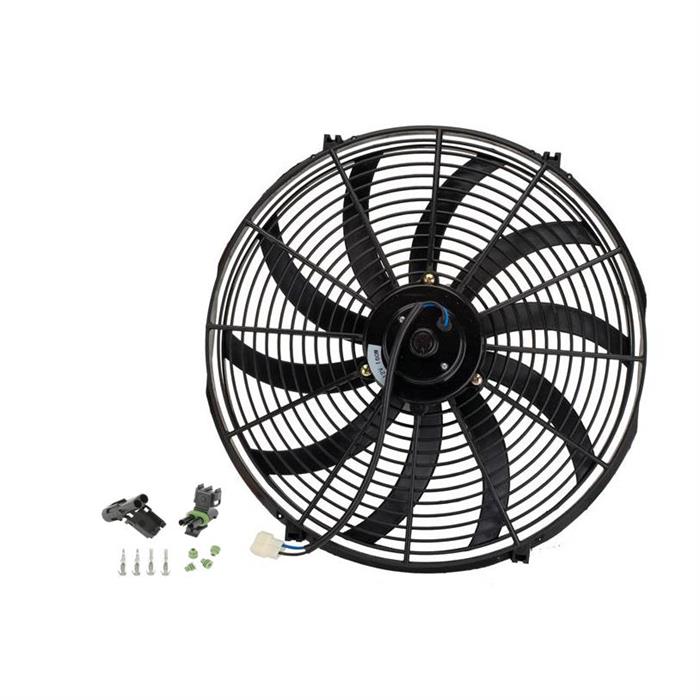 Universal Electric Radiator Cooling Fan & Two Wire Weatherpack