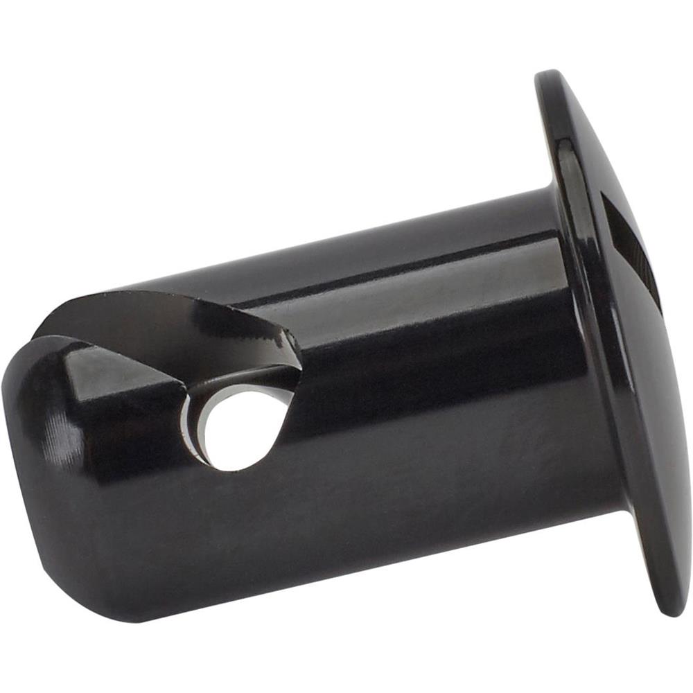 Black Aluminum 1/4 Turn Panel Fasteners, .500 Inch Grip, Pack/10