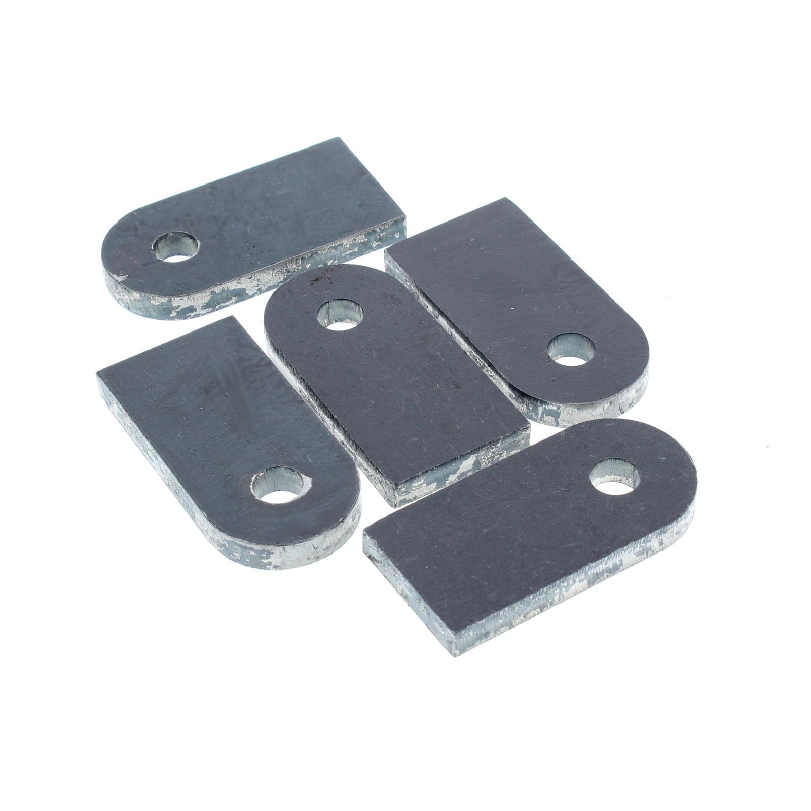 WeldOn Chassis Tabs, 21/2 Inch with 3/8 Hole