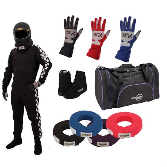 Finishline Qualifier OneLayer OnePiece Racing Suit Combo & Bag