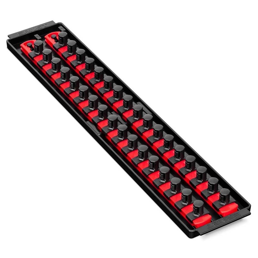 8454 0.5 in. Drive Socket Boss, 2 Rail Socket Tray - Red