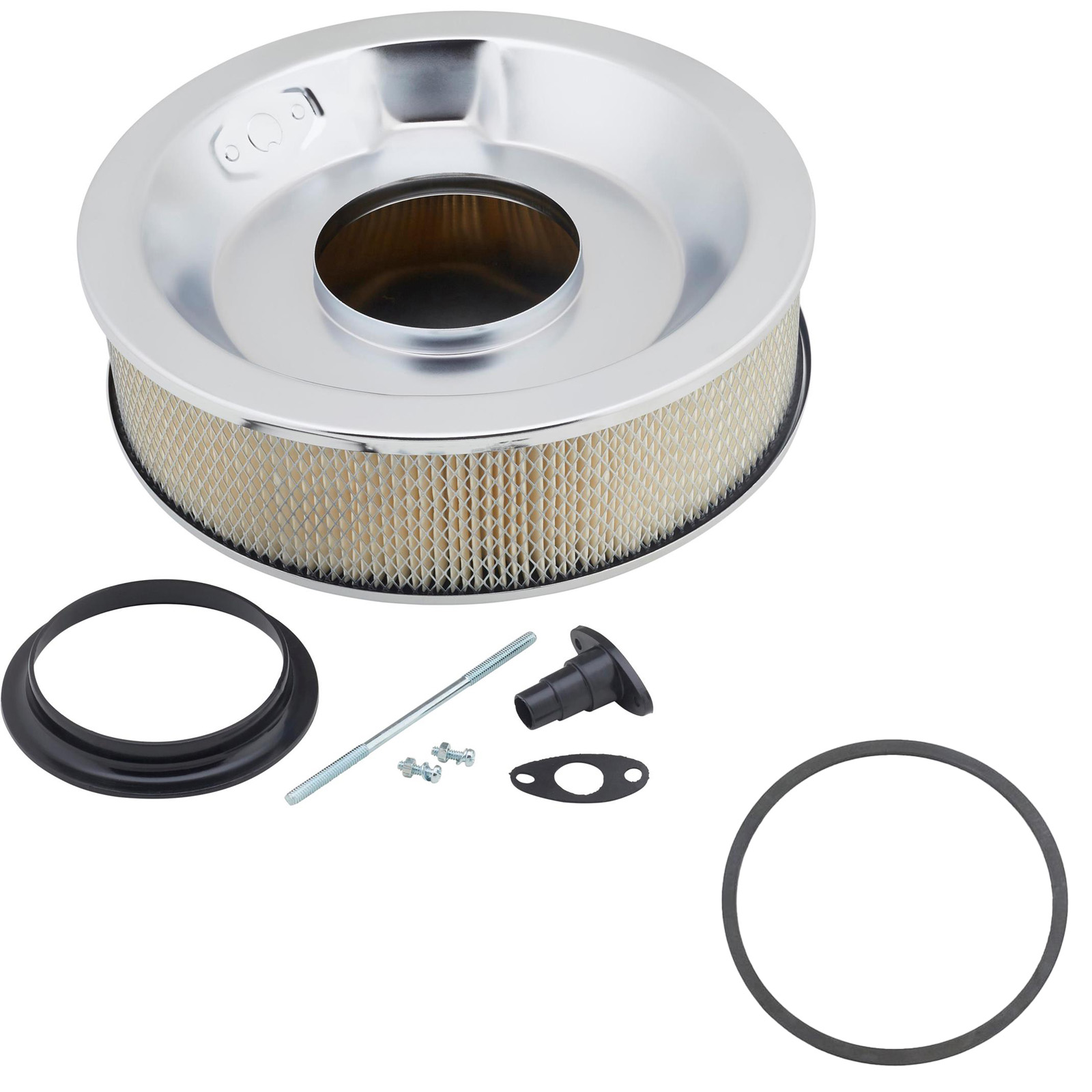 Chrome Super Seal 14 Inch Air Cleaner and Seal, 4 Inch