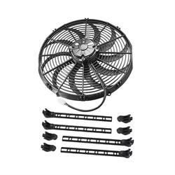 SPAL 14" Pull Type Curved Blade Radiator Cooling Fan & Mount Kit