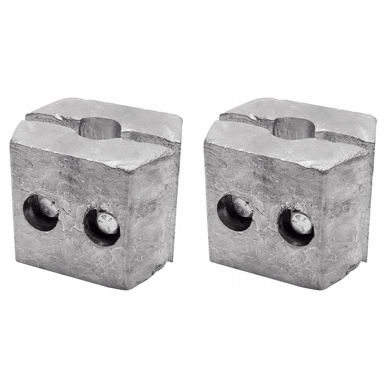 Clamp On Lead Ballast Weight Bar, 25 LB, Pair