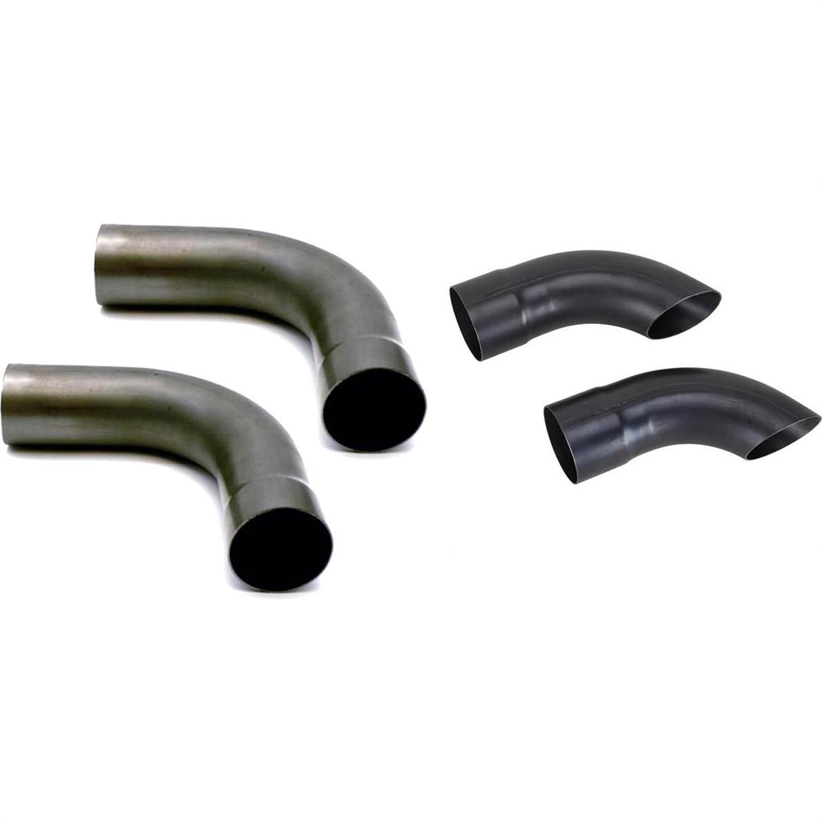 TurnDown/Kickout Tail Pipe Tips and 90 Degree Elbows, 3 Inch