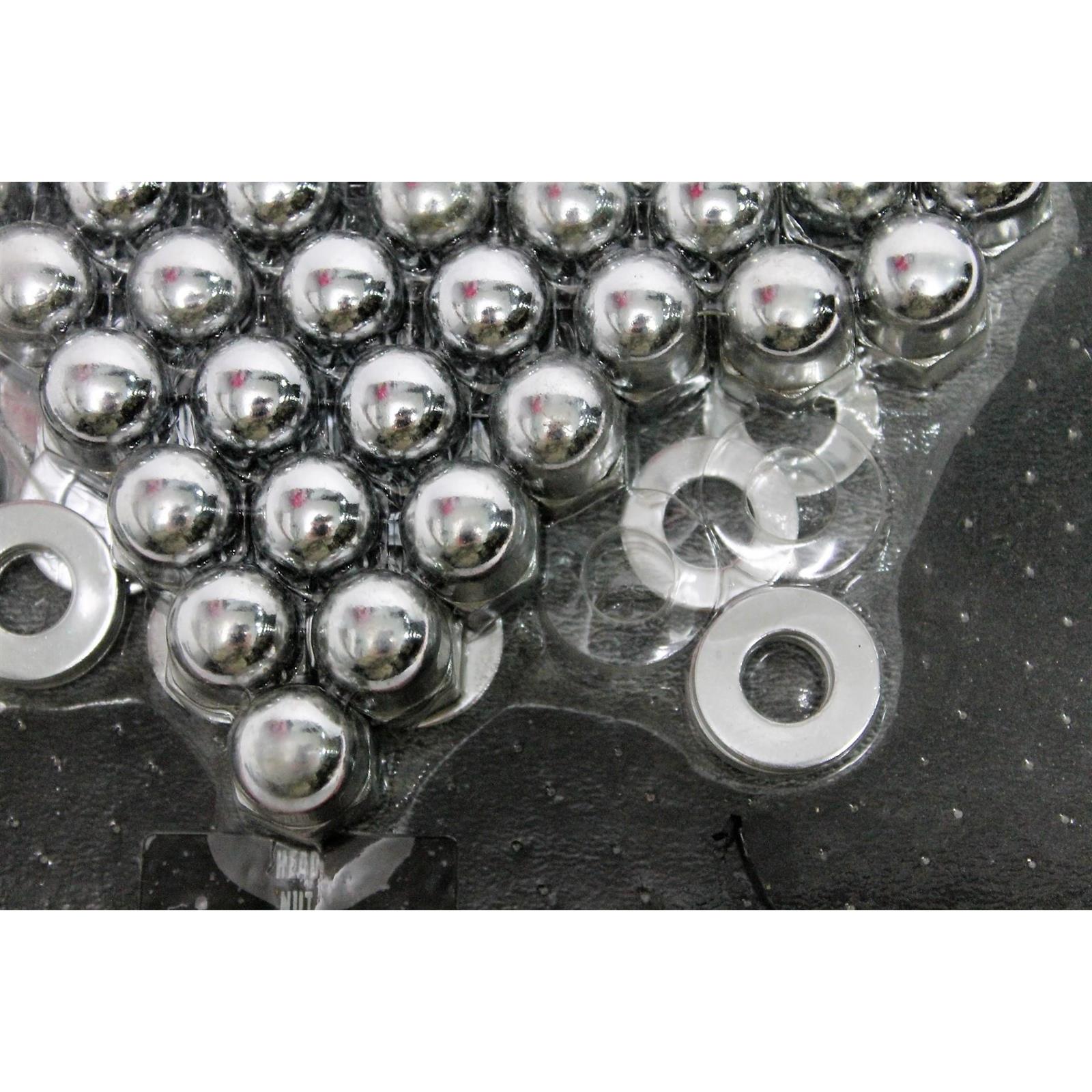 Garage Sale Flathead Ford V8 Cylinder Head Chrome Acorn Nut Covers