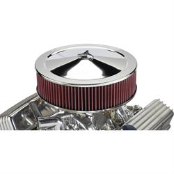 Chrome Air Cleaner with Washable Filter, 14 x 4 Inch