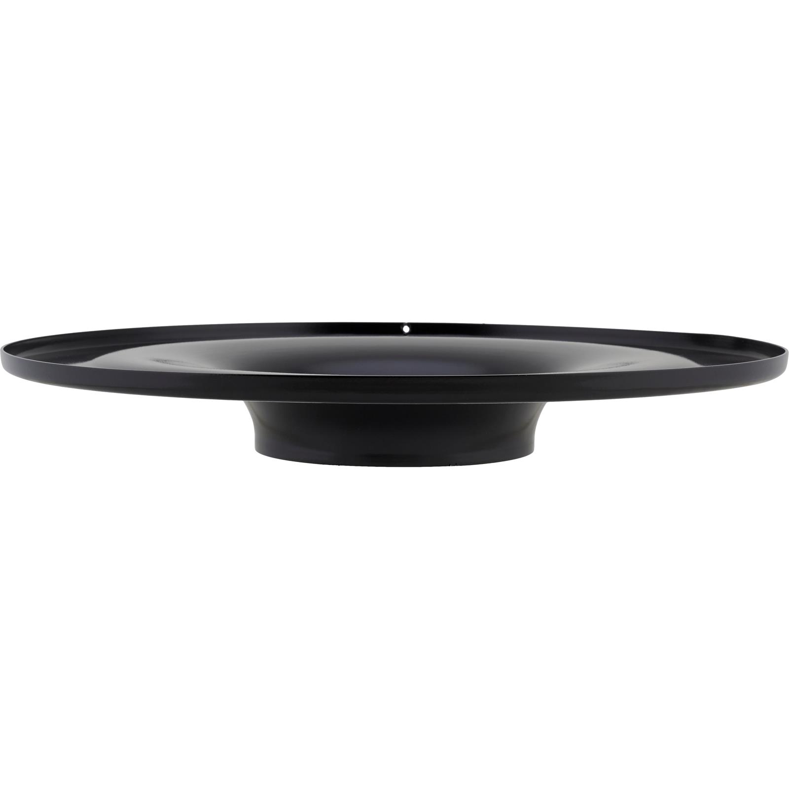 Speedway 14 Inch Air Cleaner Housing Flat Base, Black Powdercoat