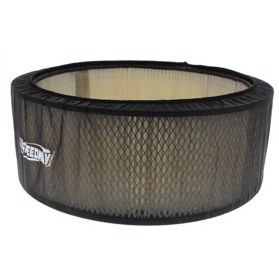 Black Air Filter Cover, 14 x 5 Inch