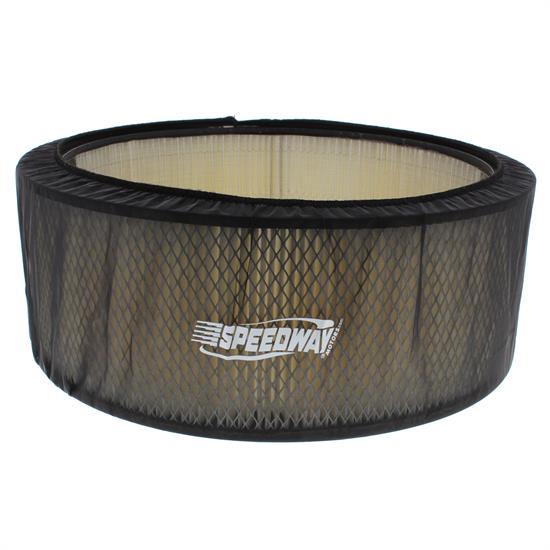 Black Air Filter Cover, 14 x 5 Inch