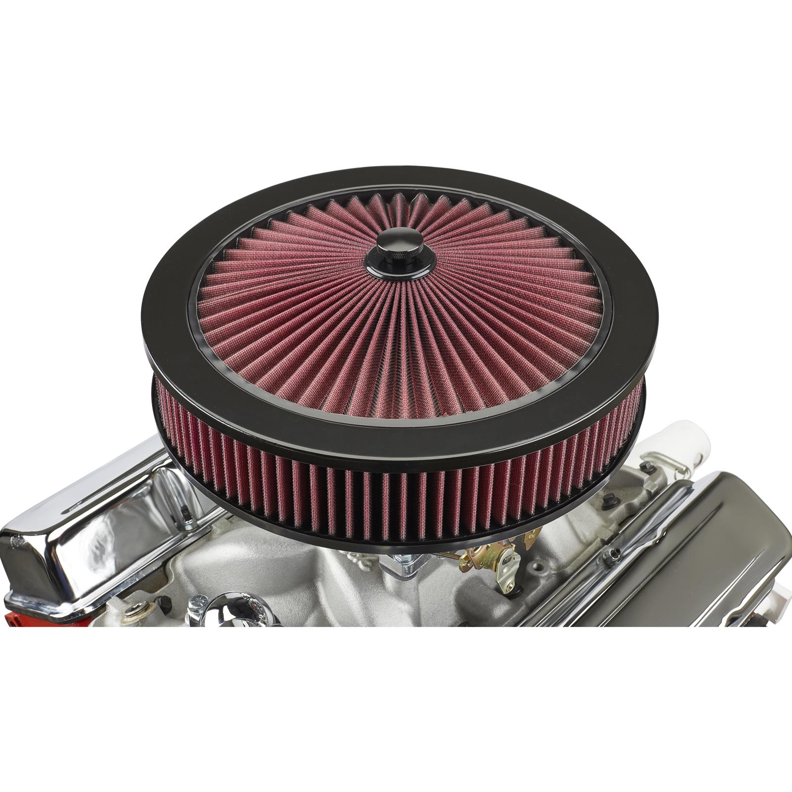 Speedway Super Flow 14 Inch Air Filter Top, Black