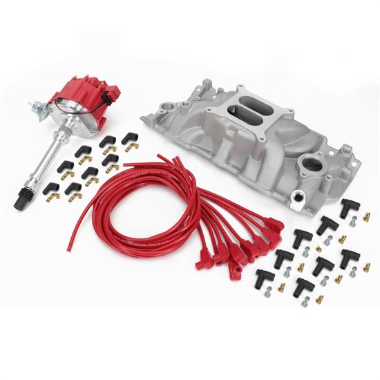 Speedway SBC V8 Intake/Distributor Top End Performance Package