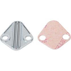 Proform Fuel Pump Block-Off Plate 302-290; Ford Racing Chrome Steel for SBF FE Proform Fuel Pump Block-Off Plate 302-290; Ford Racing Chrome Steel for SBF FE