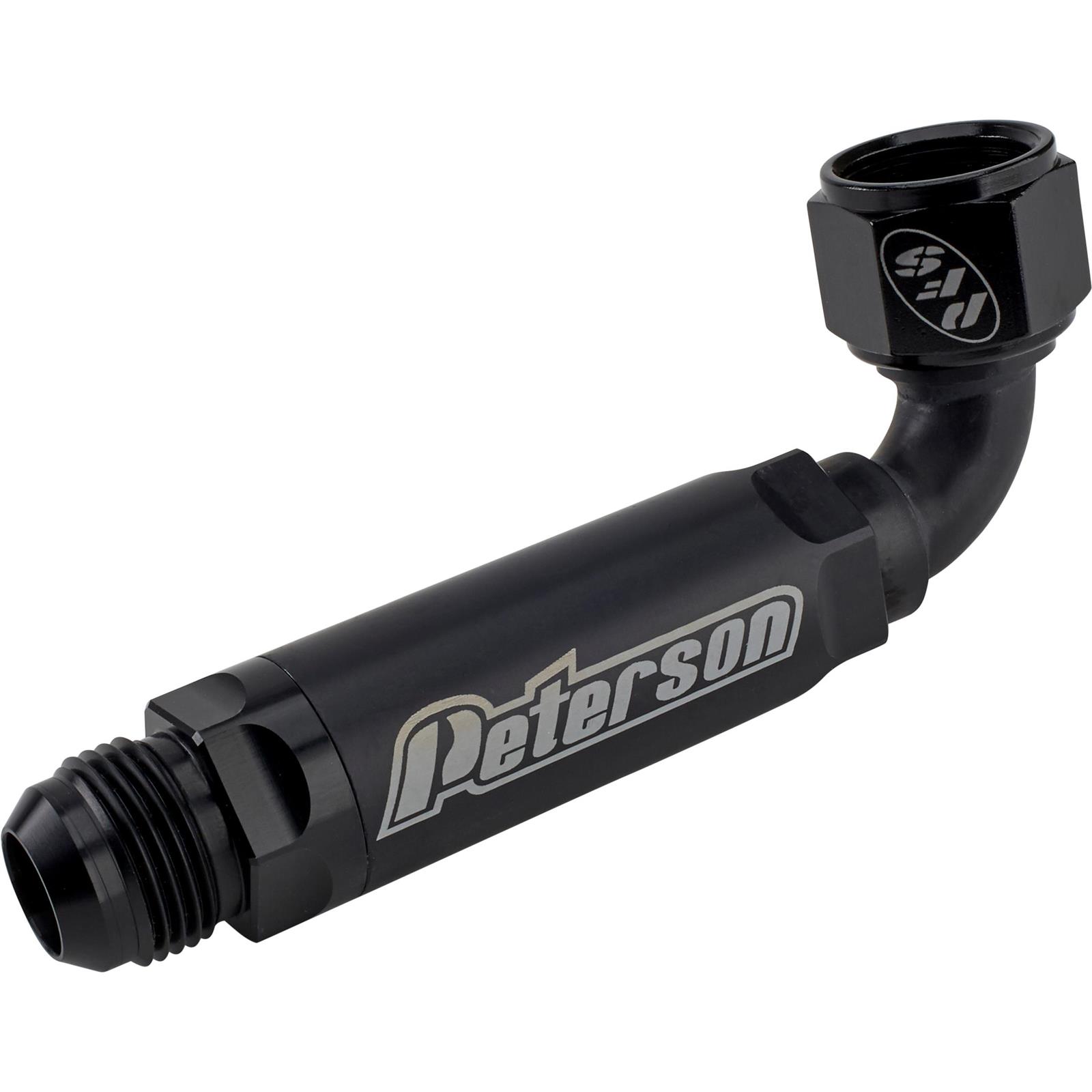 Peterson Fluid Systems 090408 90 Degree Inline Scavenge Filter 12 AN