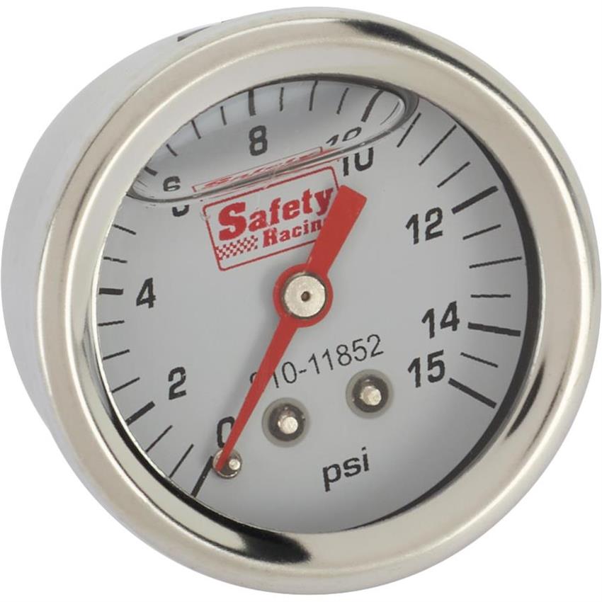 Speedway Liquid Filled Fuel Pressure Gauge