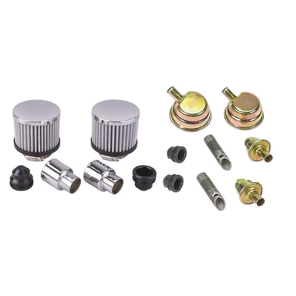 Crankcase Evacuation System & PushIn Valve Cover Breather Kit