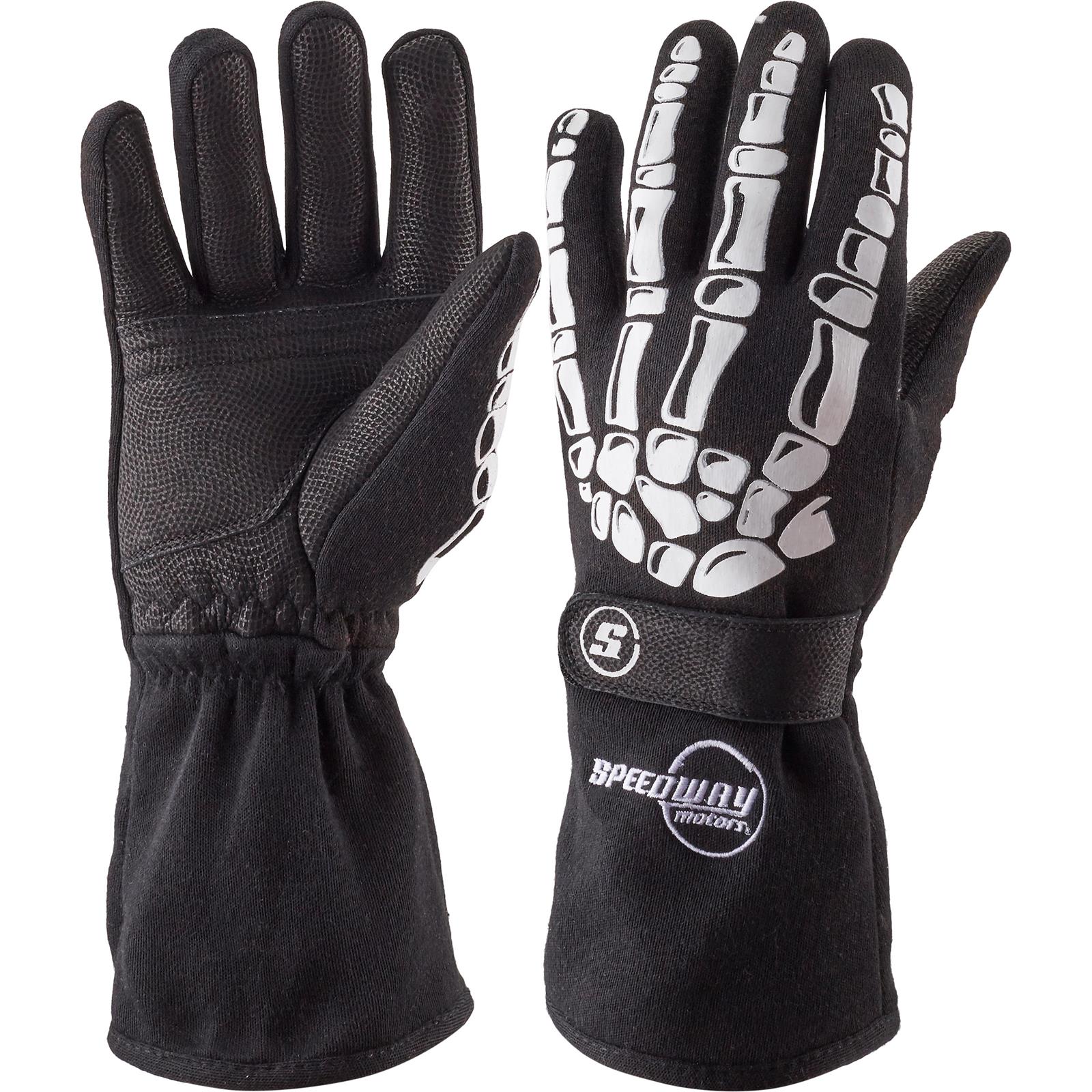 Speedway Motors Skeleton SFI 5 Racing Gloves