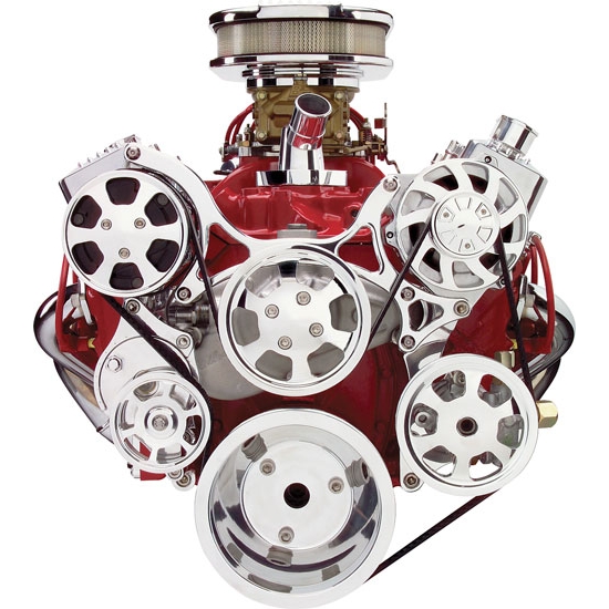 Billet Specialties 13220 Tru Trac Serpentine Systems - SB Chevy
