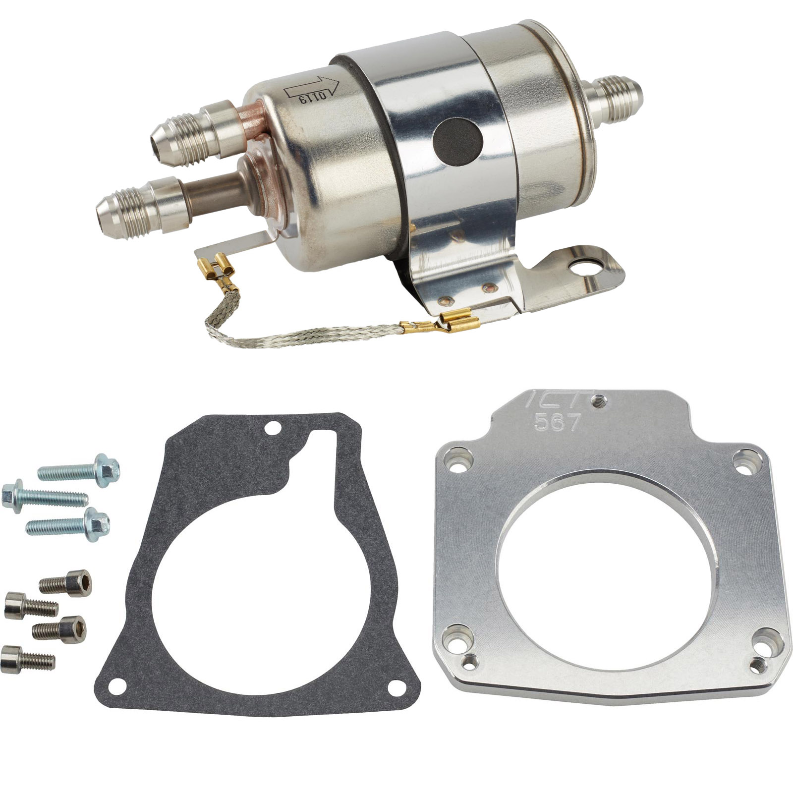 4 to 3 Bolt LS Throttle Body Adapater and Fuel Filter Regulator