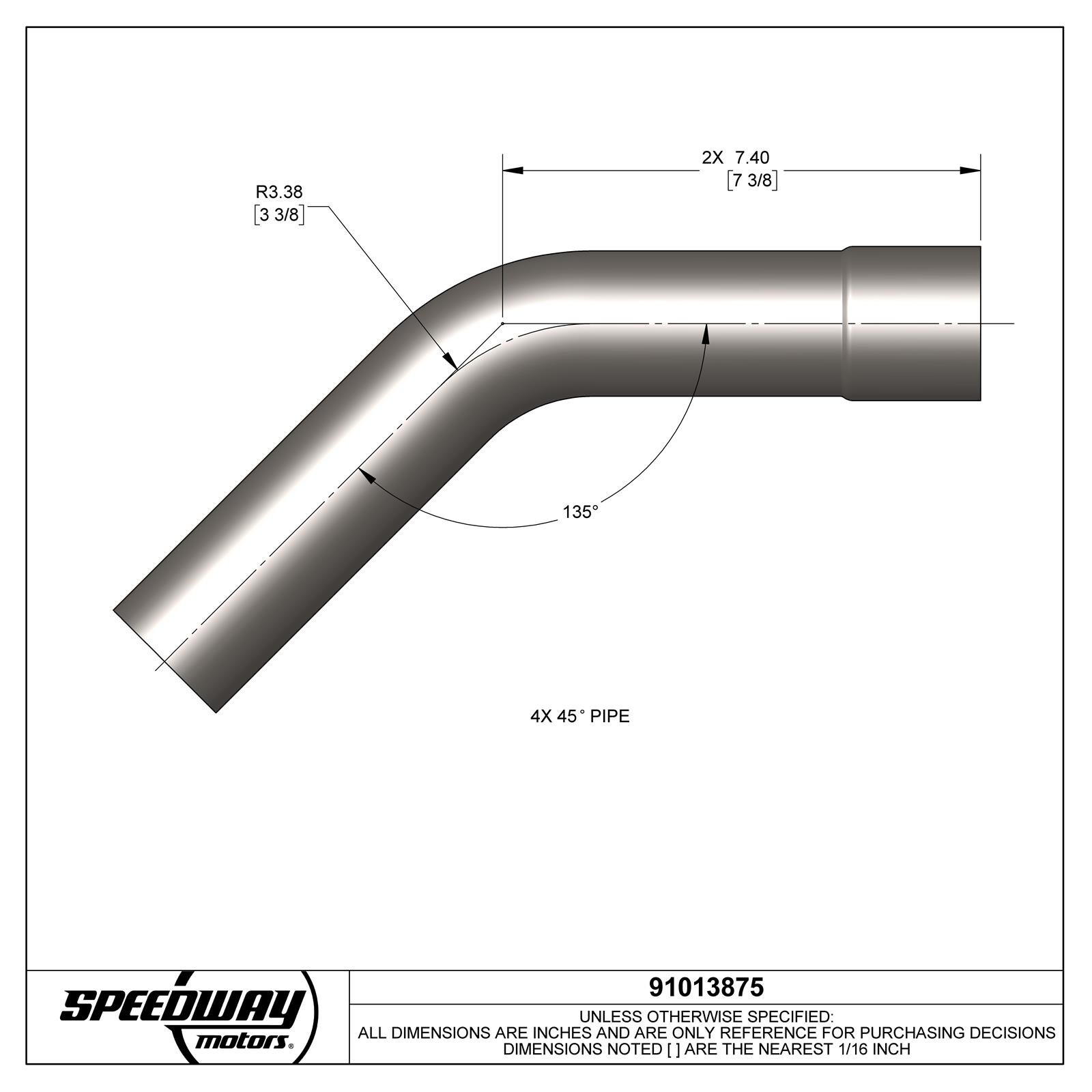 Patriot Exhaust U Bend Mild Steel 2 1/4 | H7051 - Vivid Racing - View #6