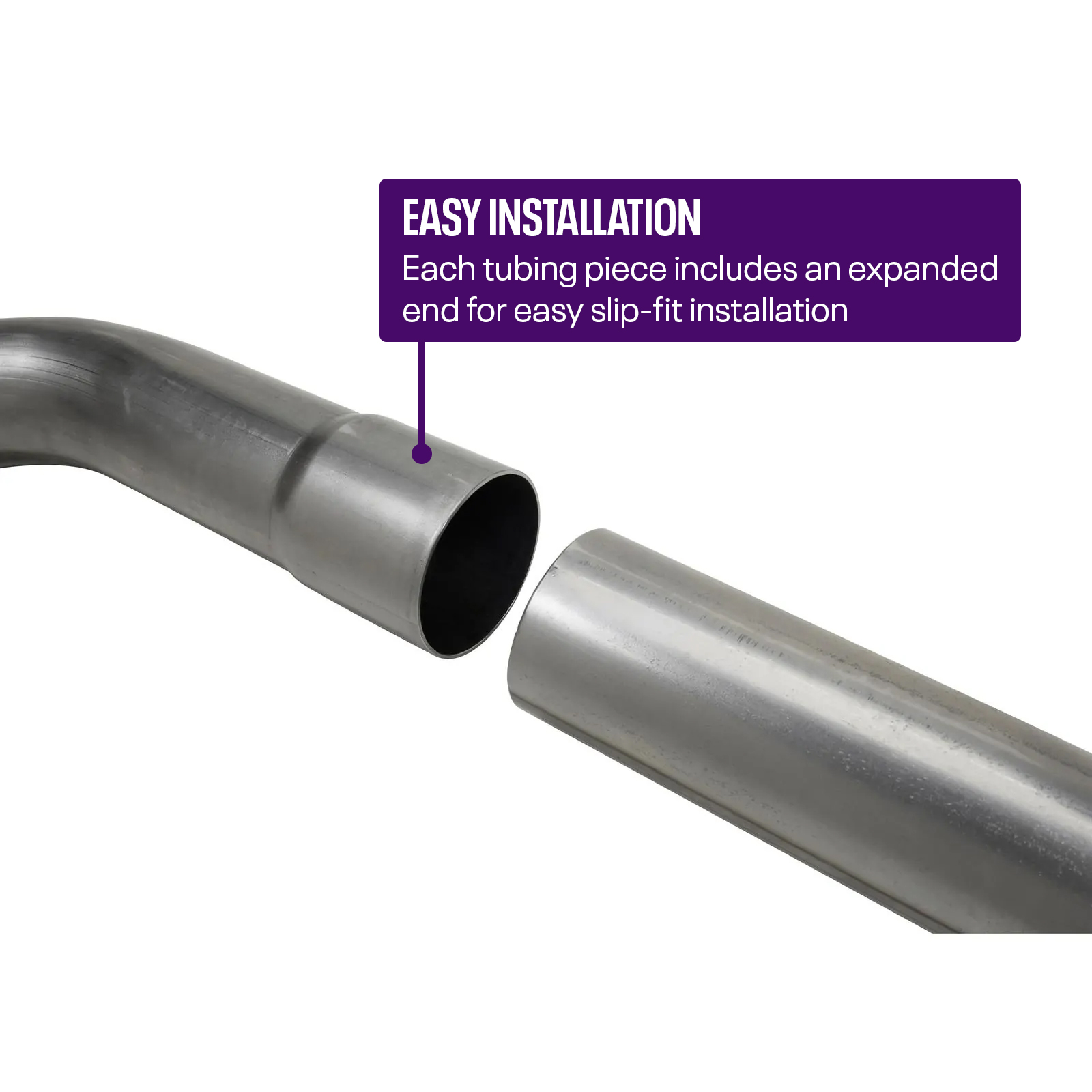 Universal Mild Steel Dual Exhaust Mandrel Bend Kit, 21/2 Inch