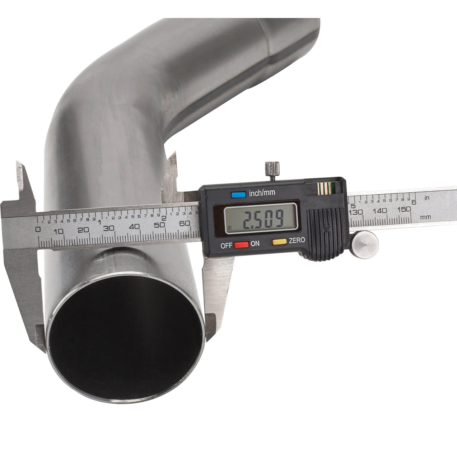 Universal Stainless Steel Dual Exhaust Mandrel Bend Kit, 21/2 Inch