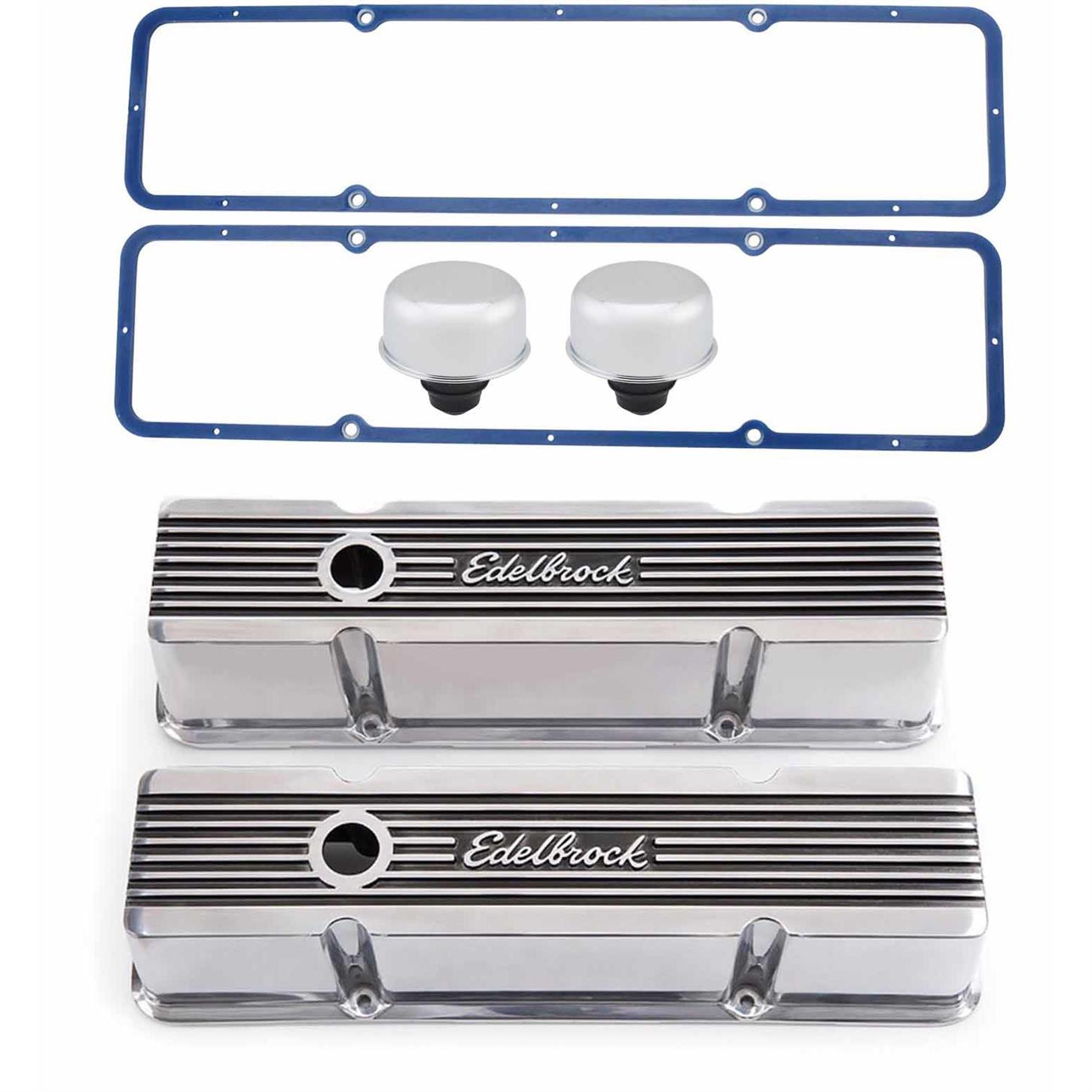 Small Block Chevy Elite Series Valve Covers w/Gaskets & Breathers