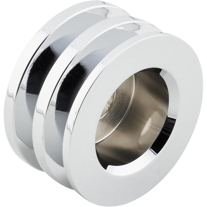 Chrome Dual Groove Alternator Pulley