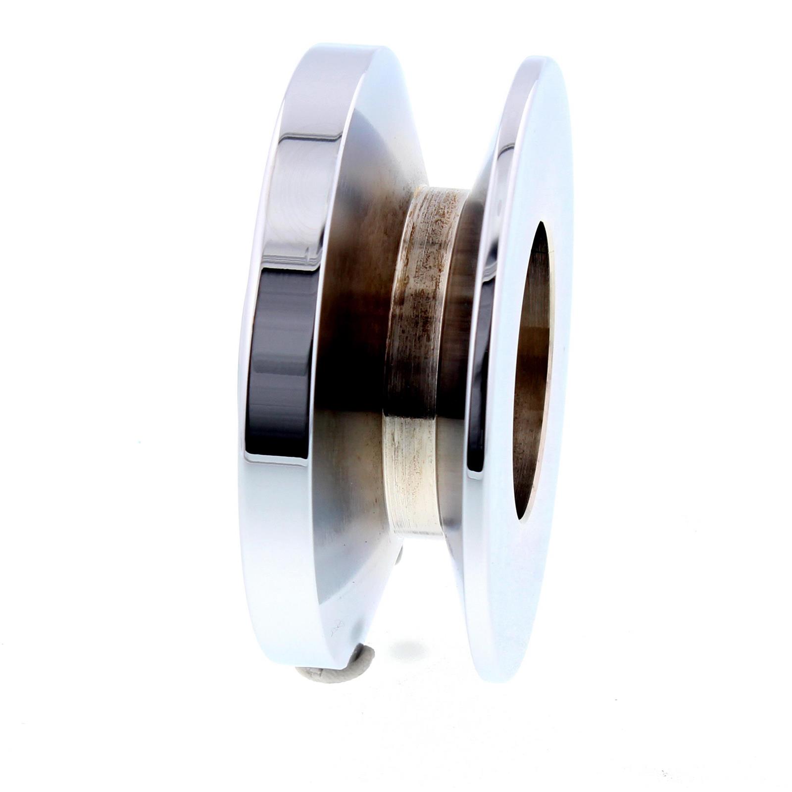 GM Alternator 5/8 Inch Wide Belt Pulley, Chrome