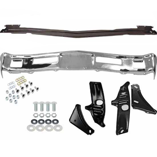 197072 Chevy Nova Front Bumper and Bracket Kit with Hardware
