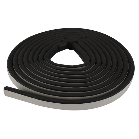 Hollow Half Round Rubber Cowl Lacing, 5/8 Inch Wide, 8 Ft.