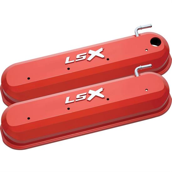 Proform 141257 Slant Edge DieCast Aluminum Valve Covers, 9714 SBC
