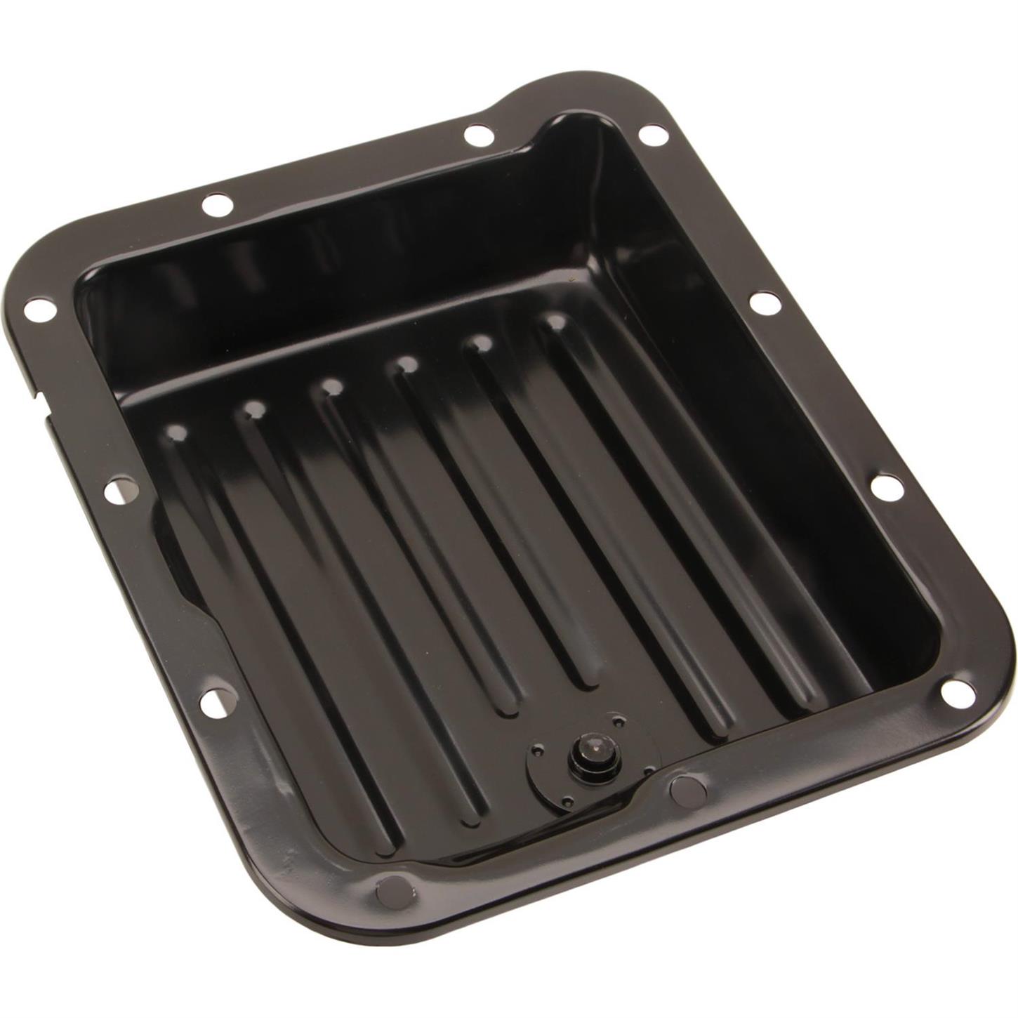 CJ Classic Trucks Automatic Transmission Oil Pan Deep Black Aluminum