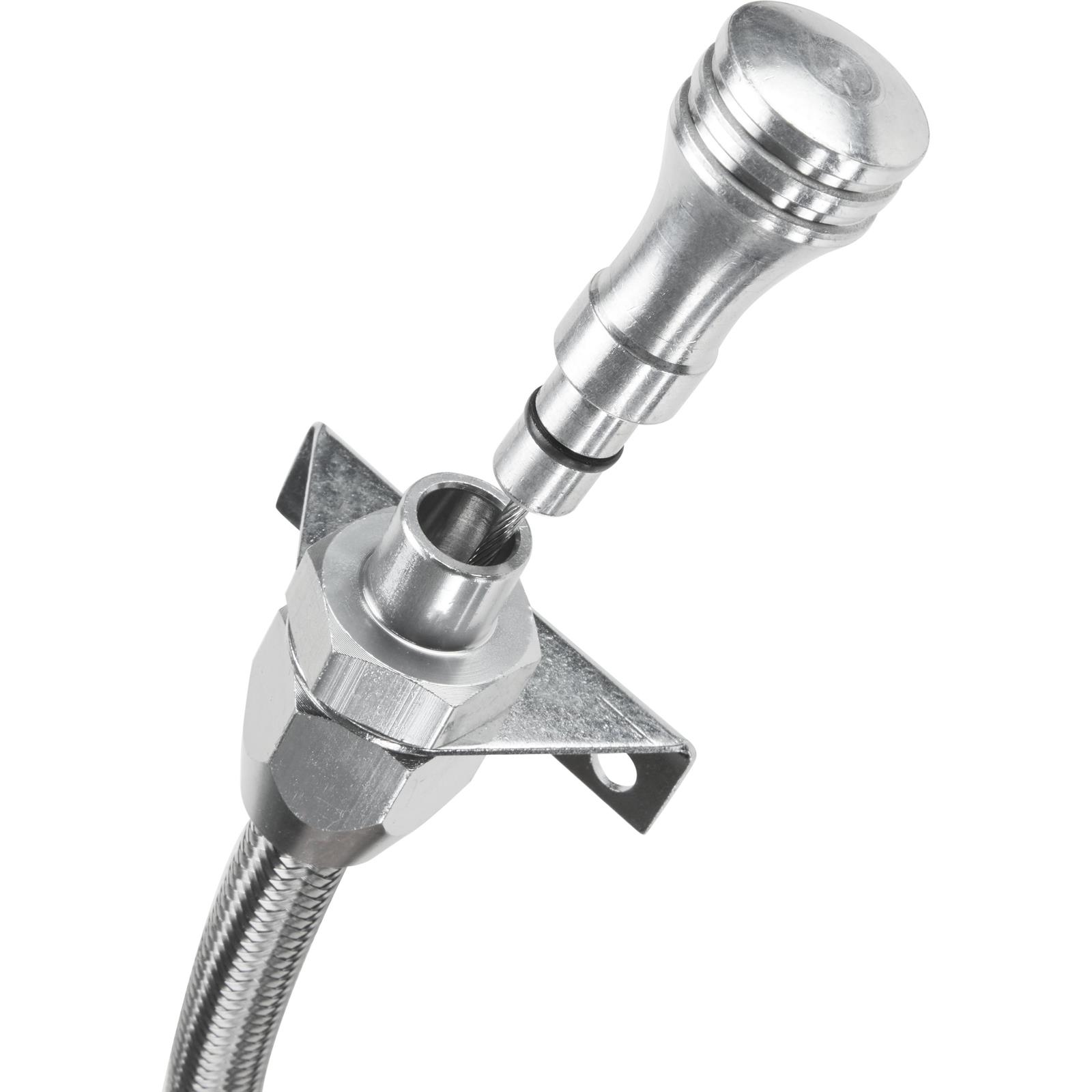 GM Powerglide Flexible 27 Inch Transmission Dipstick, Firewall Mount
